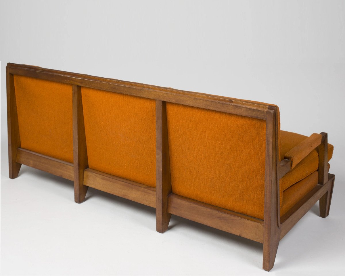 Three-seater Sofa, In The Style Of Léon Jallot, Paris, France, Circa 1940-photo-2