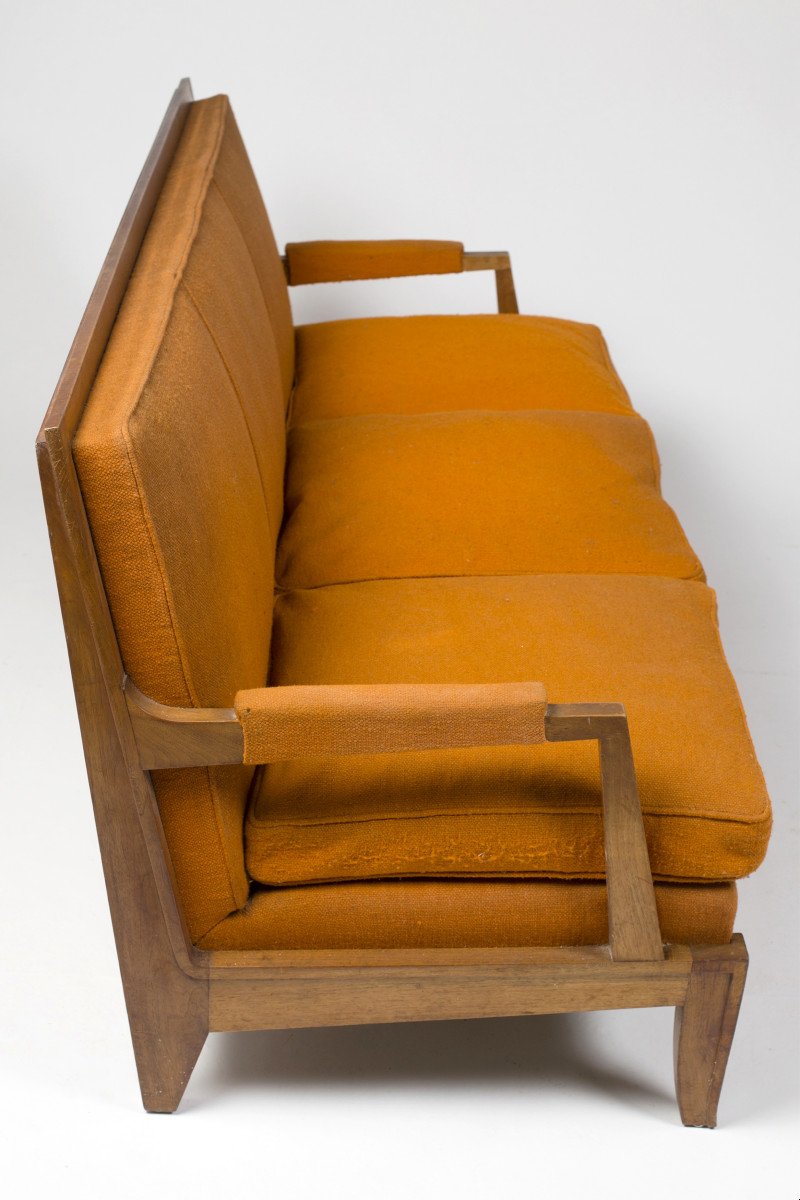 Three-seater Sofa, In The Style Of Léon Jallot, Paris, France, Circa 1940-photo-3