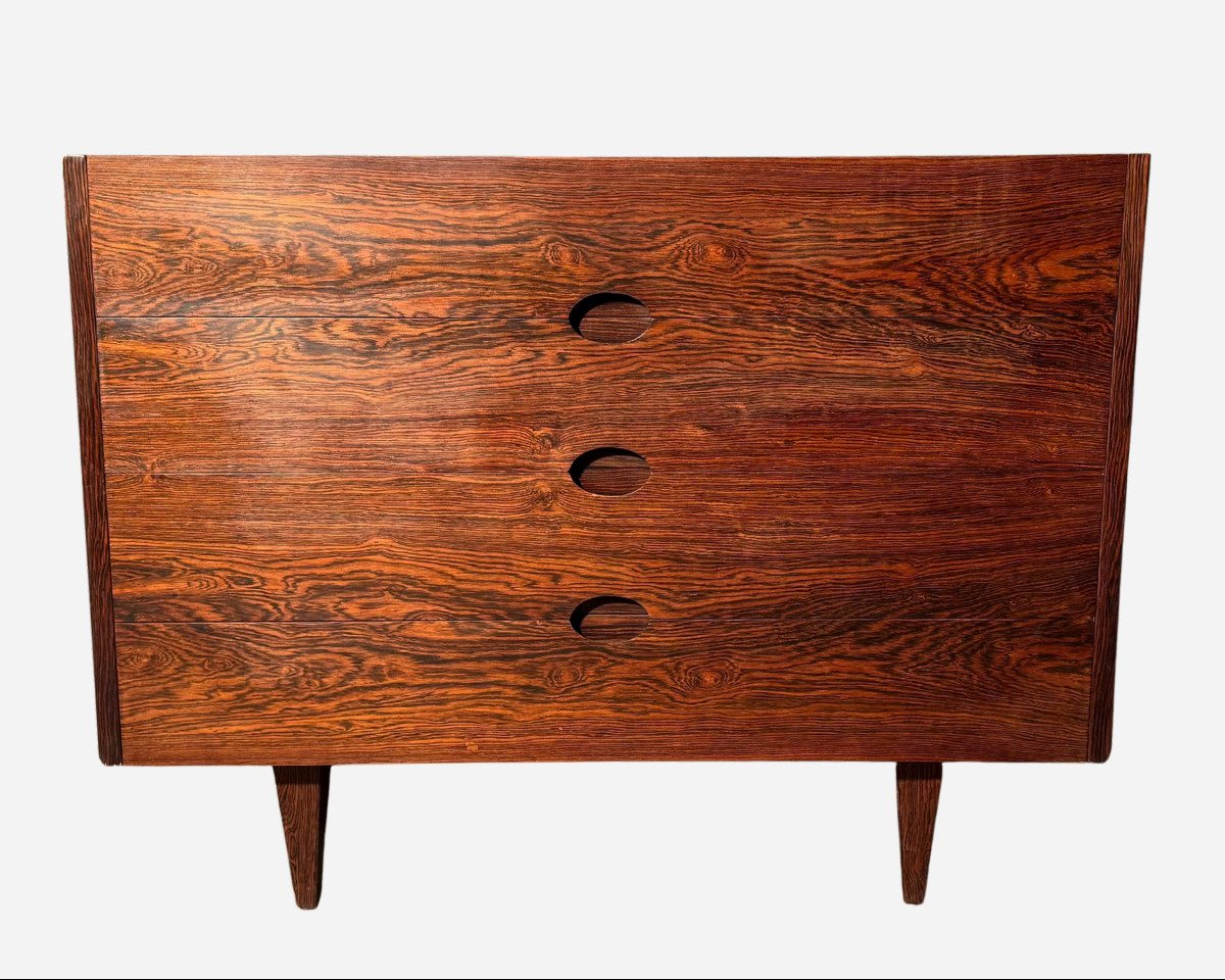 Small Chest With Four Drawers, By Joseph-andré Motte, Paris, France, Circa 1960-photo-2