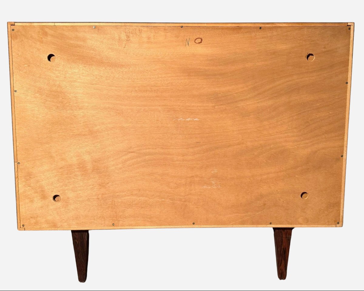 Small Chest With Four Drawers, By Joseph-andré Motte, Paris, France, Circa 1960-photo-3