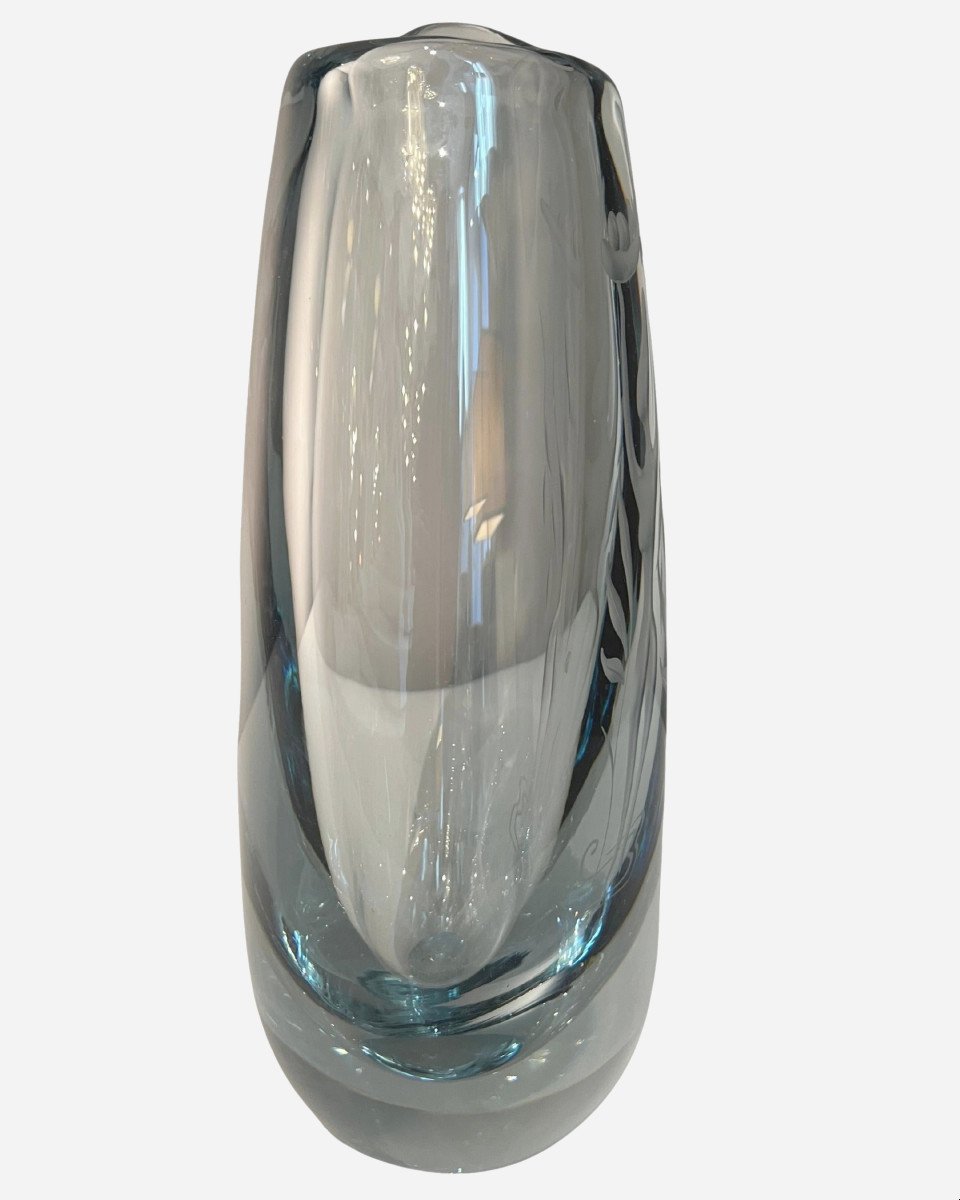 Vase En Verre Gravé, éditions Orrefors, Suède, Vers 1950-photo-4