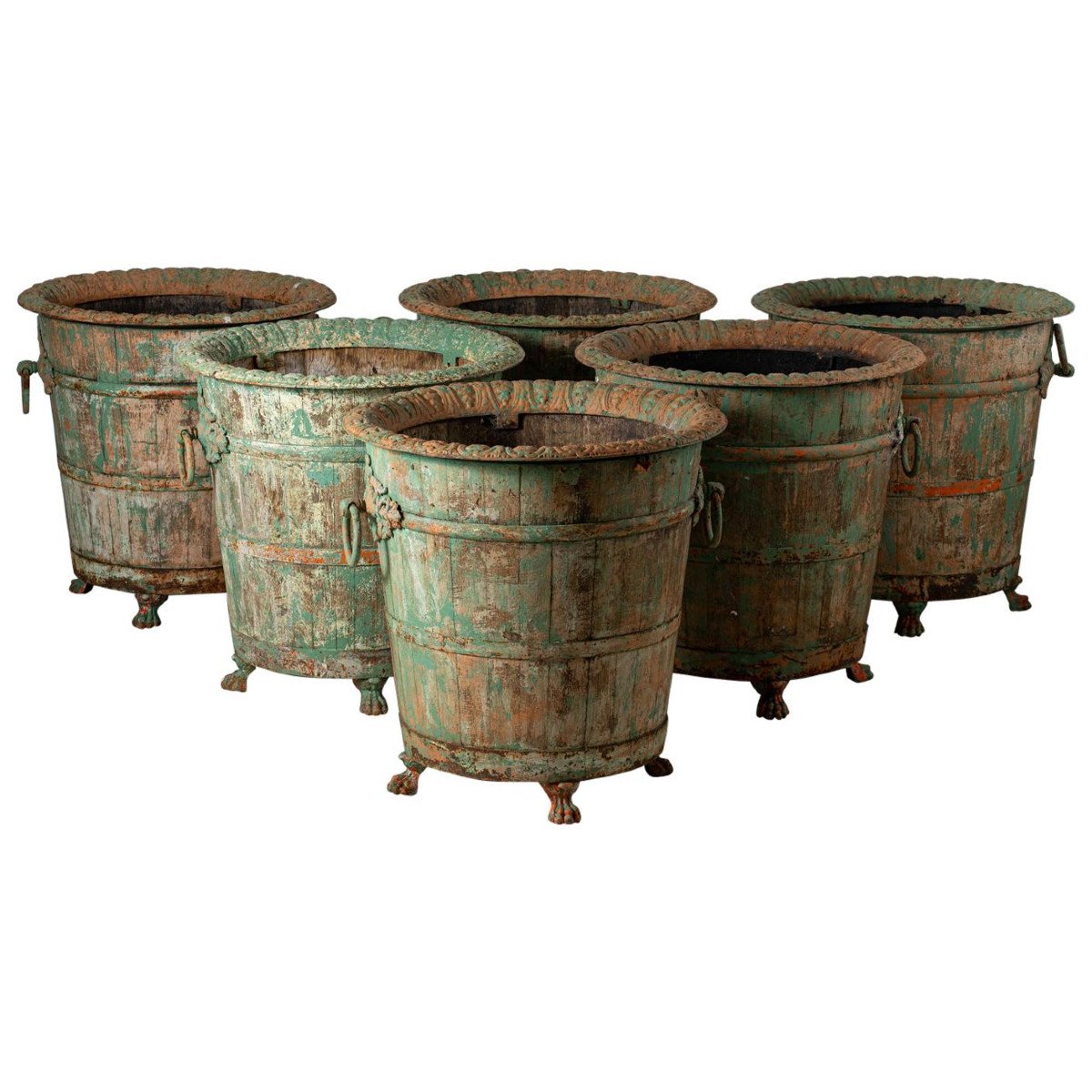 Set Of Six Orange Tree Planters, France, Late 19th Century, Sold By Pair