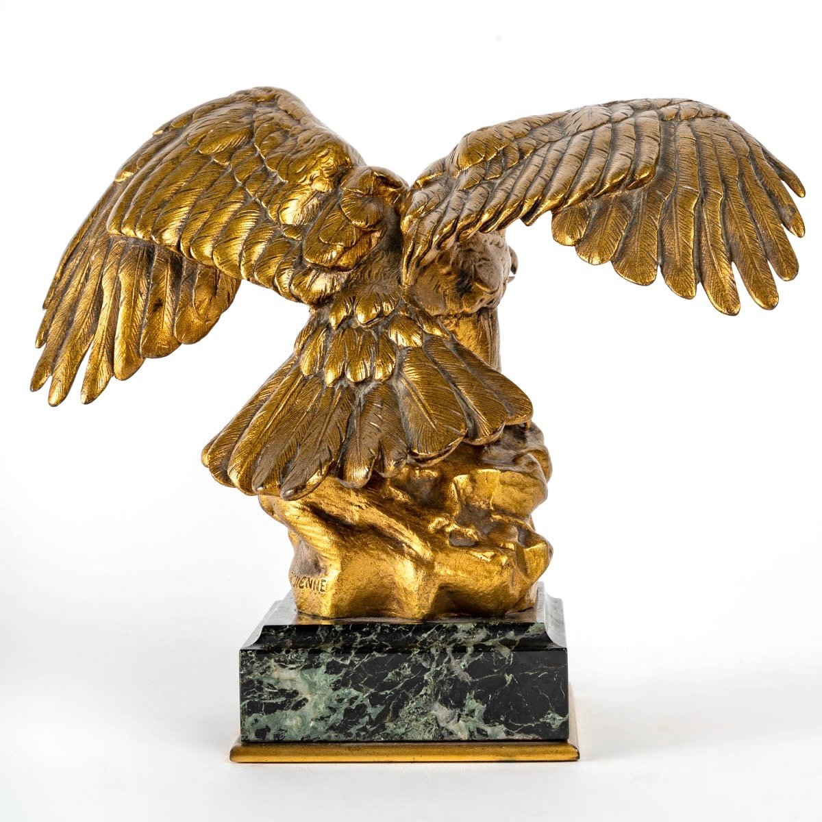 Proantic: Sculpture - Eagle On The Rock By Antoine - Louis Barye (1795