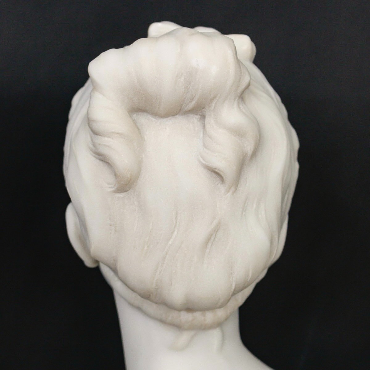 Bust Of Marie-louise Brongniart , Jean-antoine Houdon (1741-1828) - Carrara Marble-photo-6