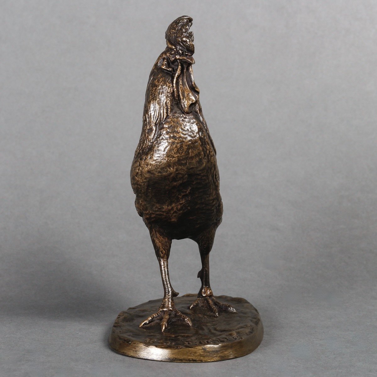 Sculpture - The Rooster , Pierre - Jules Mêne (1810-1879) - Bronze-photo-3