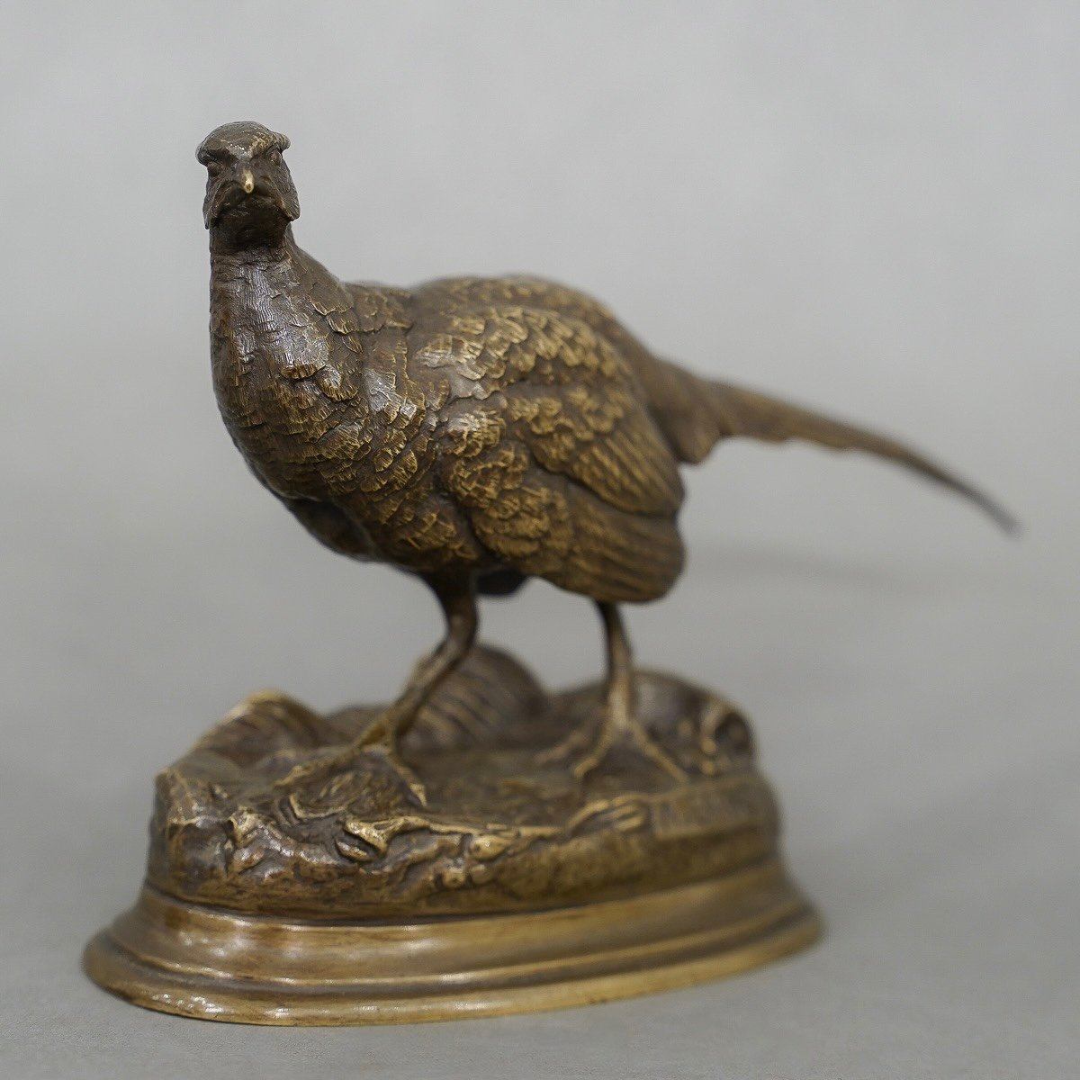 Sculpture - Pheasant , Alfred Barye (1839-1895) - Bronze-photo-2