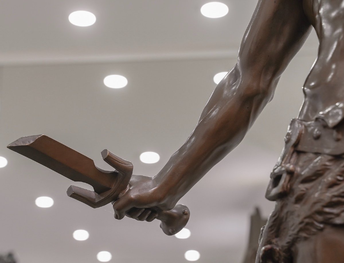  Sculpture - La Défense Du Foyer , Émile André Boisseau (1842-1923) - Bronze-photo-5