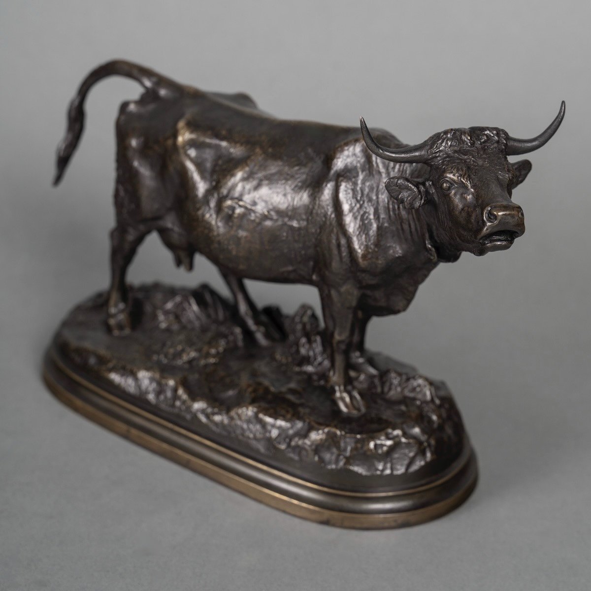 Sculpture - Cow , Isidore Bonheur (1827-1901) - Bronze-photo-2