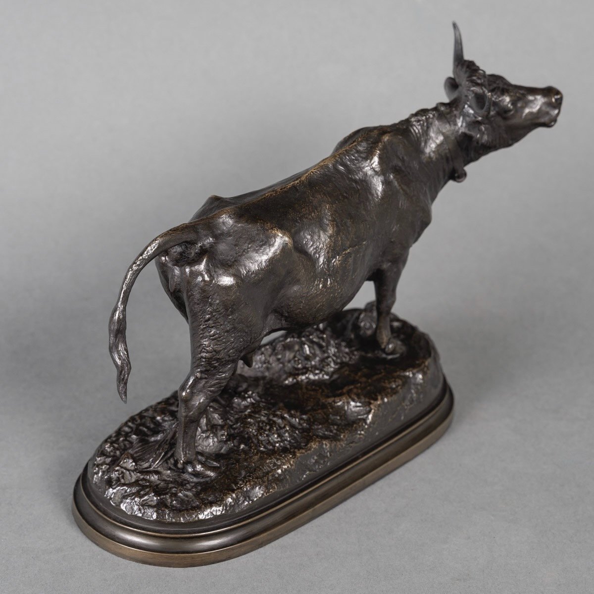 Sculpture - Cow , Isidore Bonheur (1827-1901) - Bronze-photo-4