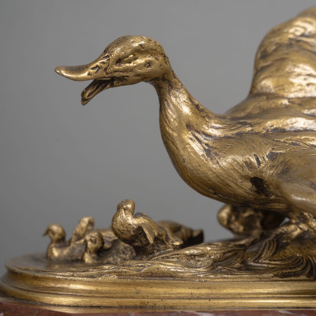 Family Of Ducks , Pierre - Jules Mêne (1810-1879)-photo-2