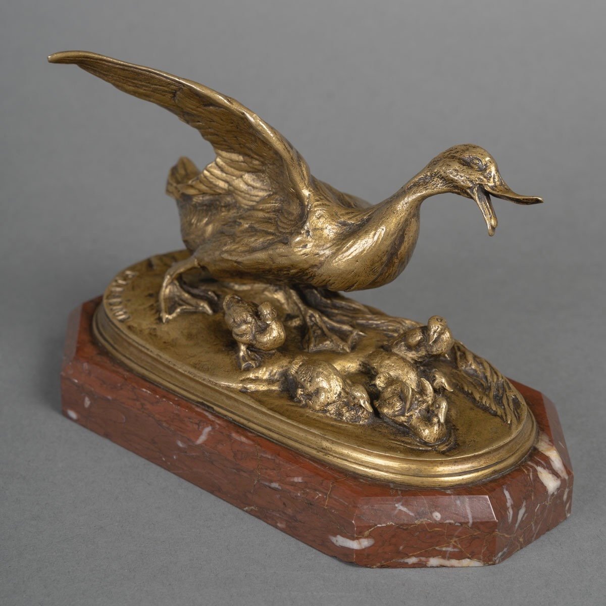 Family Of Ducks , Pierre - Jules Mêne (1810-1879)