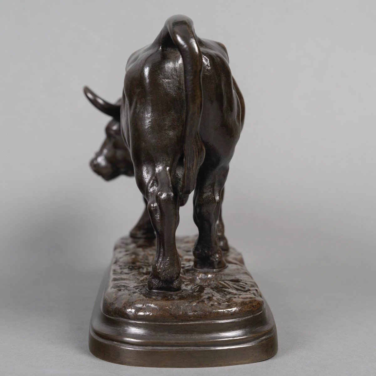 Sculpture - Taurus By Louis Vidal (the Blind) Says Vidal - Navatel(1831-1892) - Bronze-photo-2