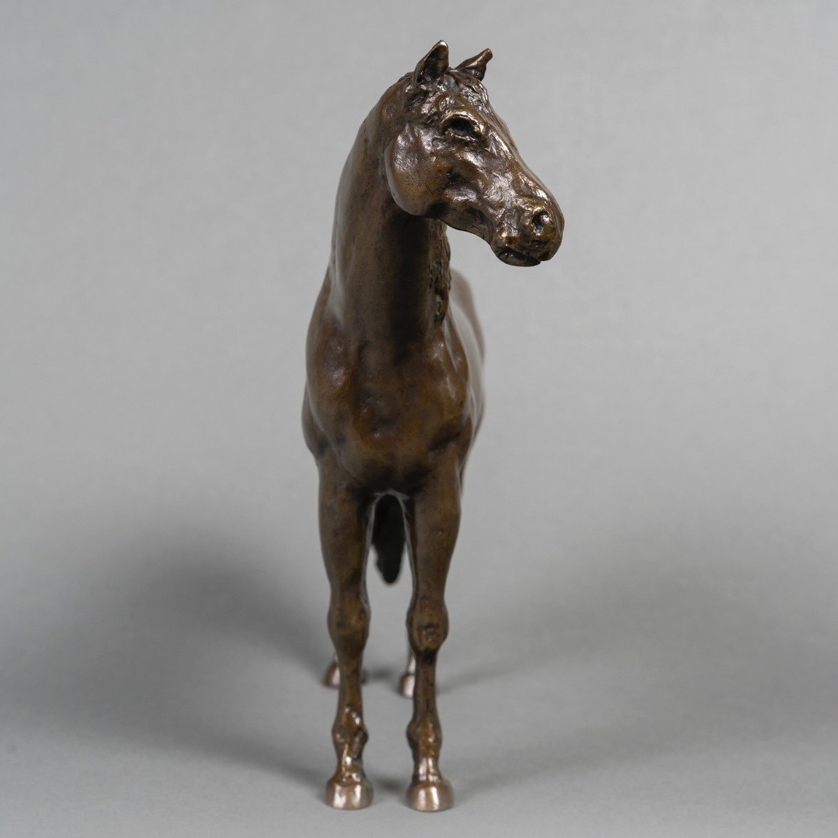 Sculpture - Cheval , Jean - François Leroy - Bronze-photo-2