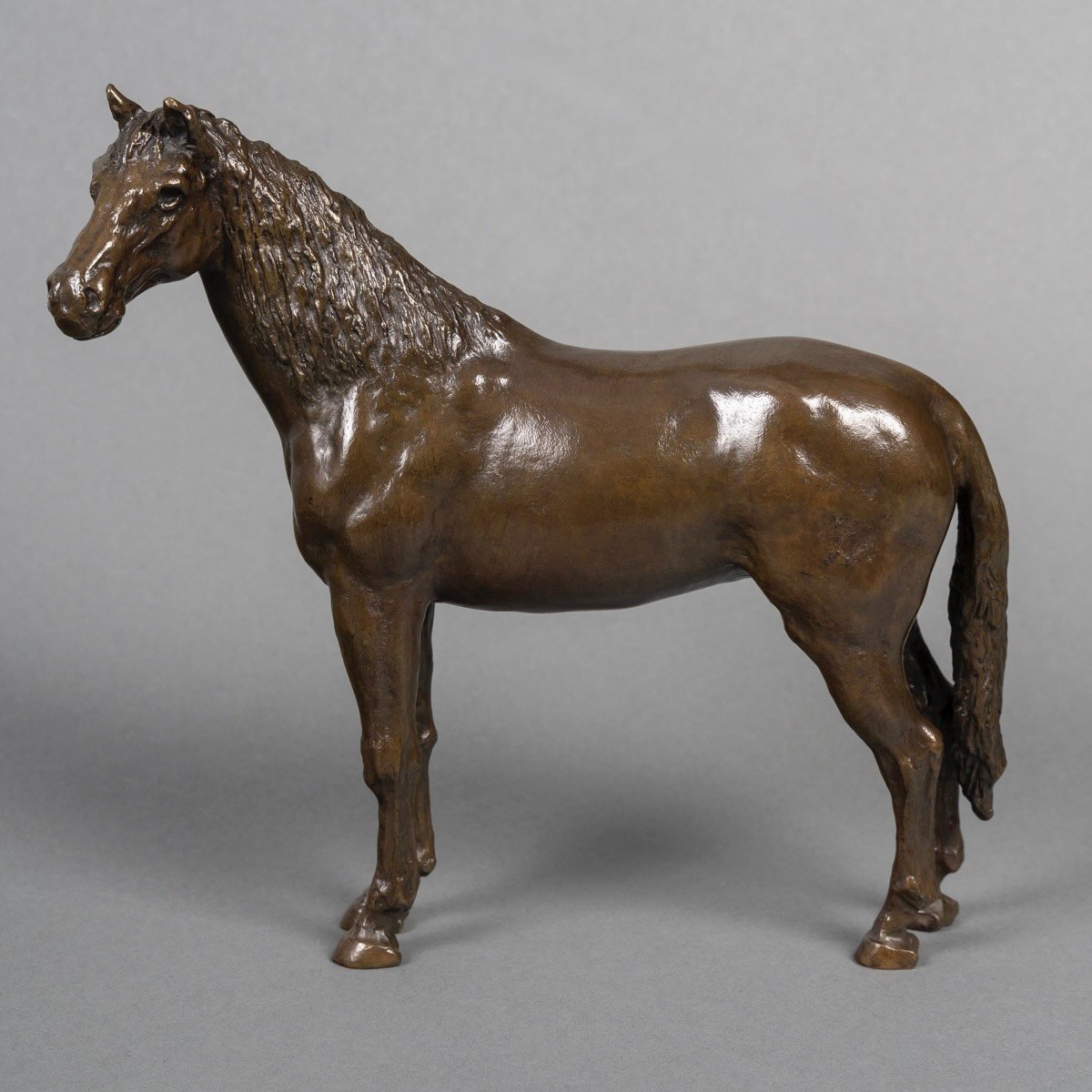 Sculpture - Cheval , Jean - François Leroy - Bronze