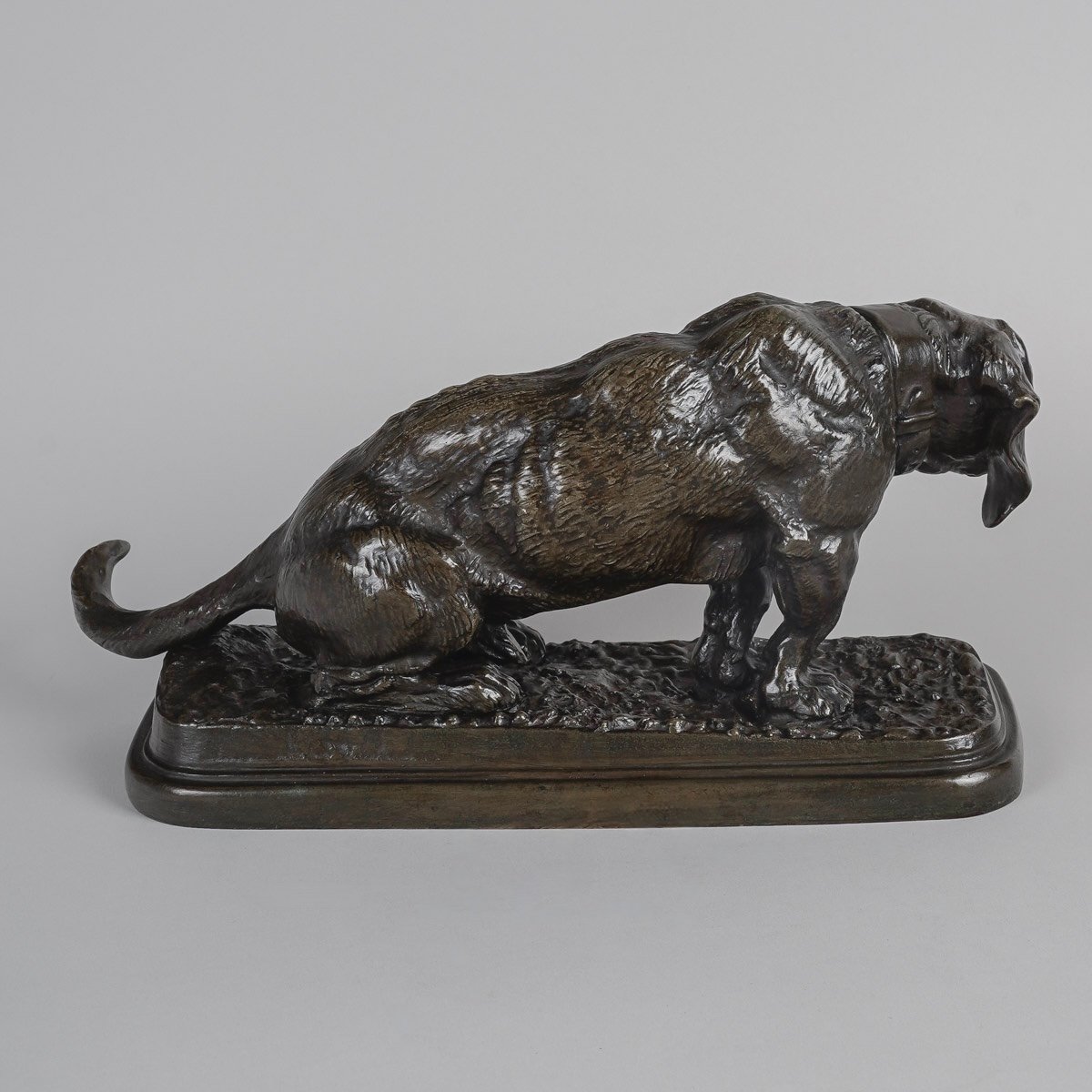 Sculpture Bronze - Basset Assis , Antoine - Louis Barye (1795-1875)-photo-1