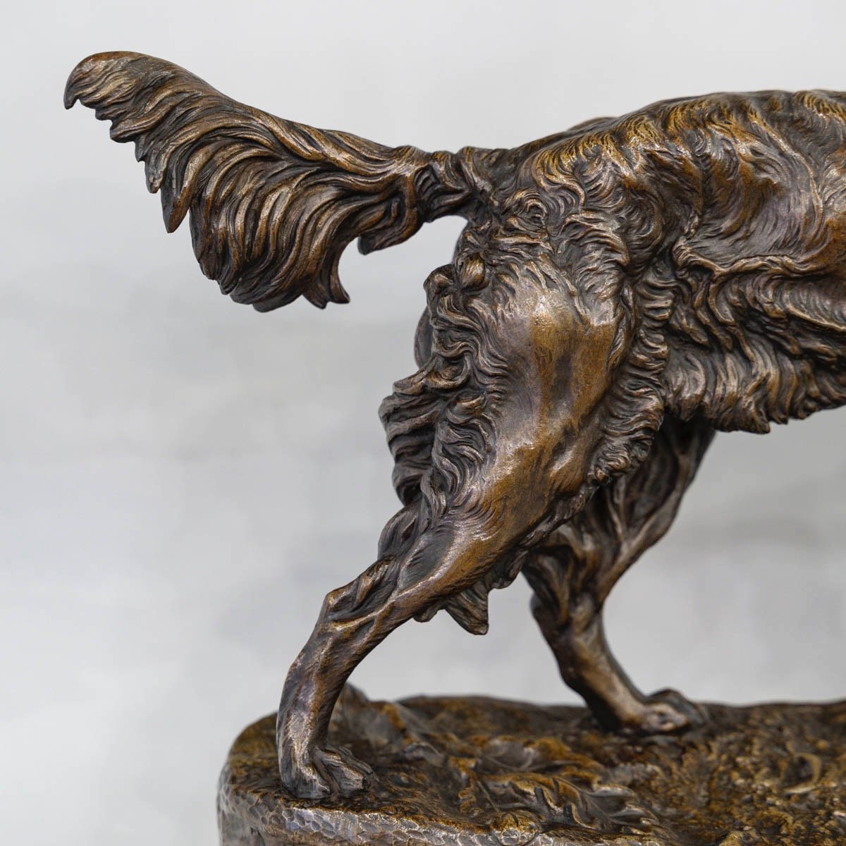 Sculpture - Chien Au Gibier , Jules Moigniez (1835-1894) - Bronze -photo-2