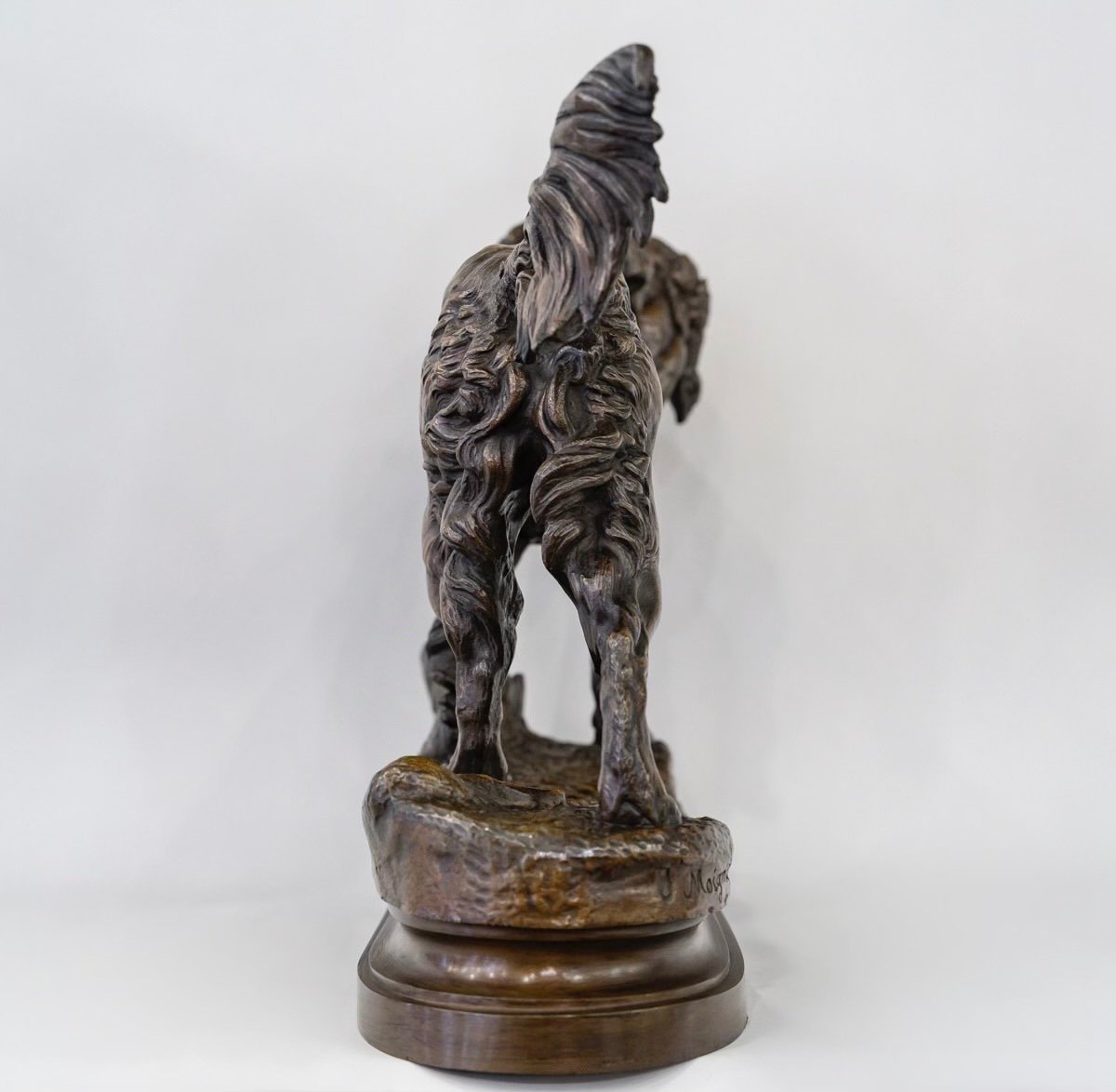 Sculpture - Chien Au Gibier , Jules Moigniez (1835-1894) - Bronze -photo-4