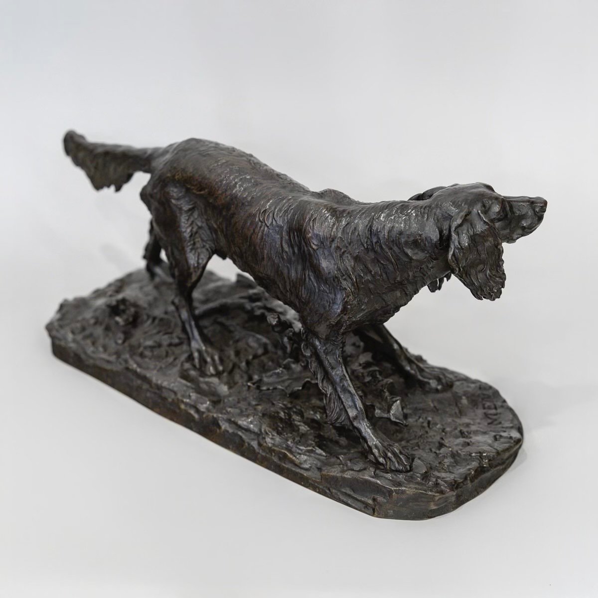 Sculpture - Setter Hunting Dog , Pierre-jules Mêne (1810-1879) - Bronze-photo-4