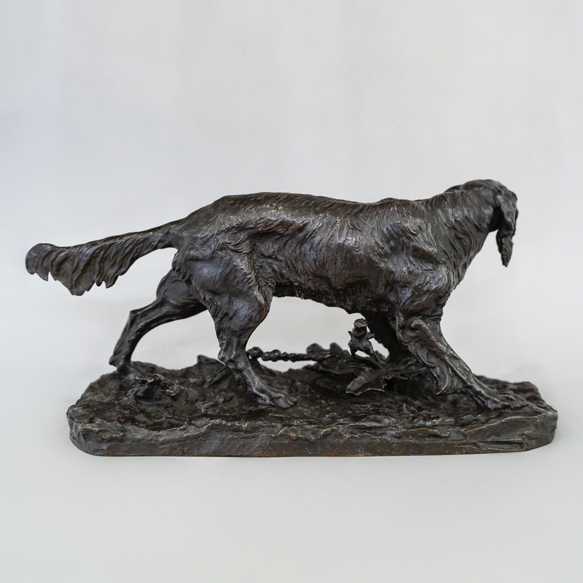 Sculpture - Setter Hunting Dog , Pierre-jules Mêne (1810-1879) - Bronze-photo-2