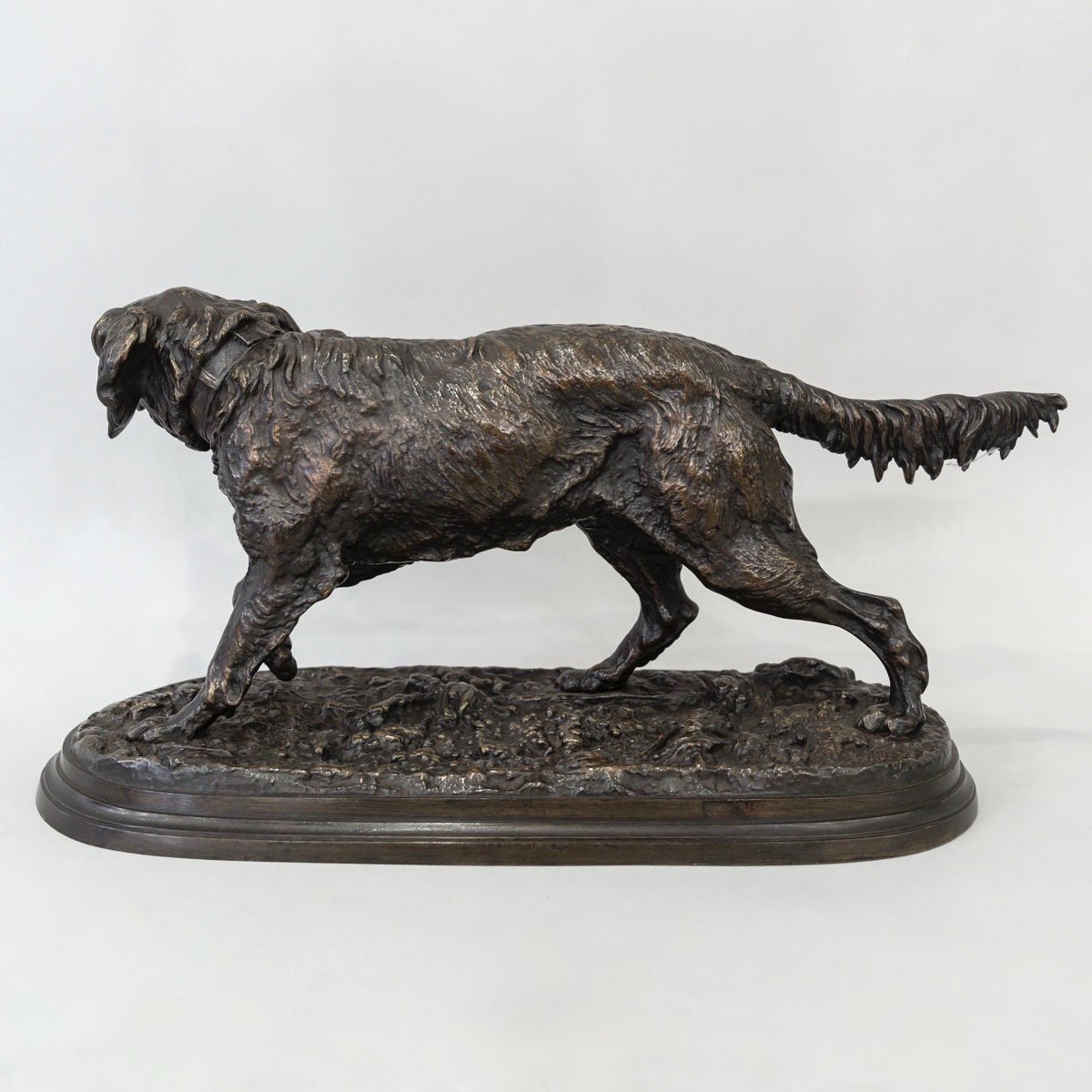 Sculpture - French Spaniel Dog Fabio No. 2 , Pierre - Jules Mêne (1810-1879) - Bronze-photo-4