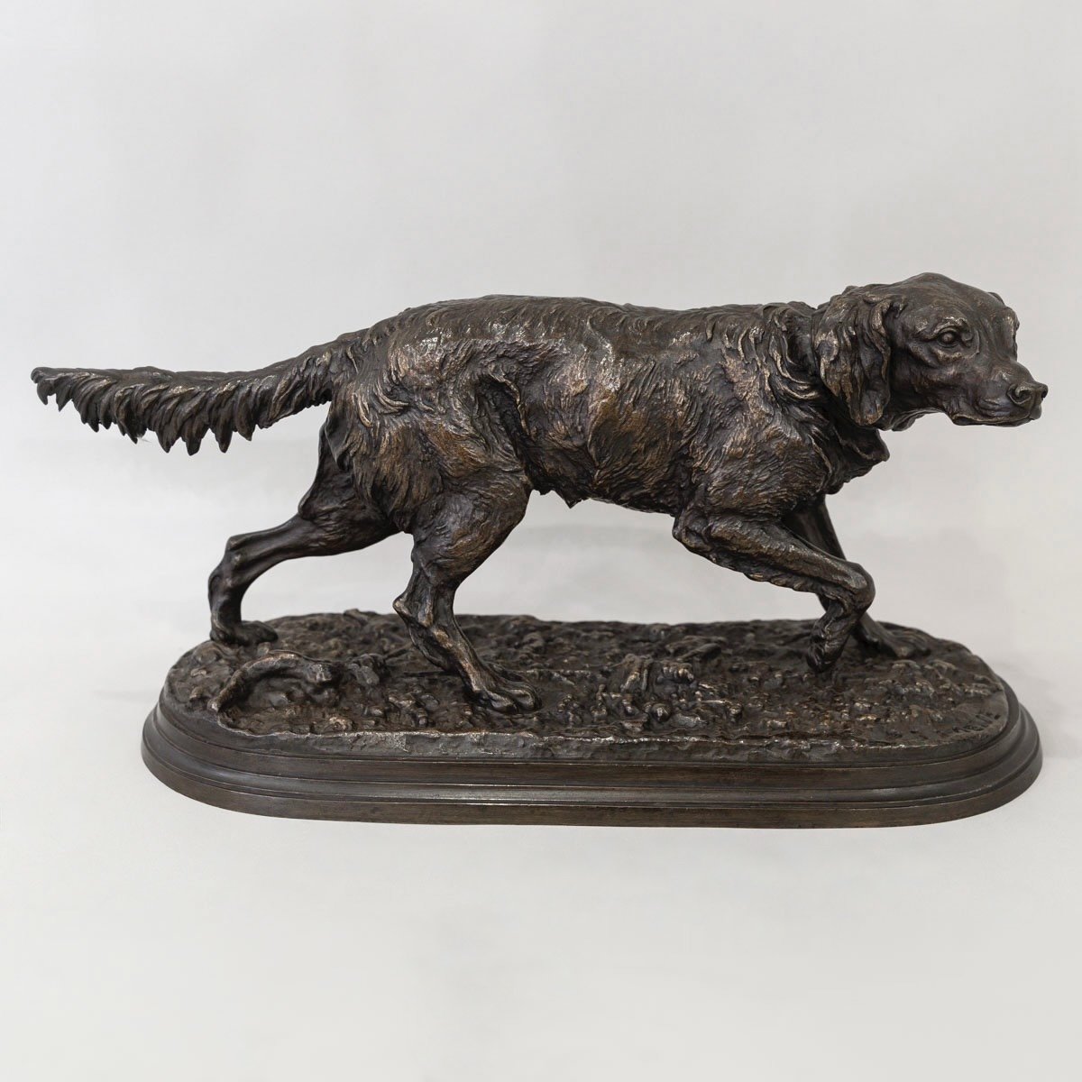 Sculpture - French Spaniel Dog Fabio No. 2 , Pierre - Jules Mêne (1810-1879) - Bronze