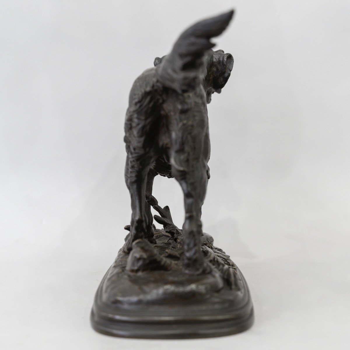 Sculpture - Pointing Spaniel Dog , Paul - Edouard Delabrièrre (1829-1912) - Bronze-photo-4