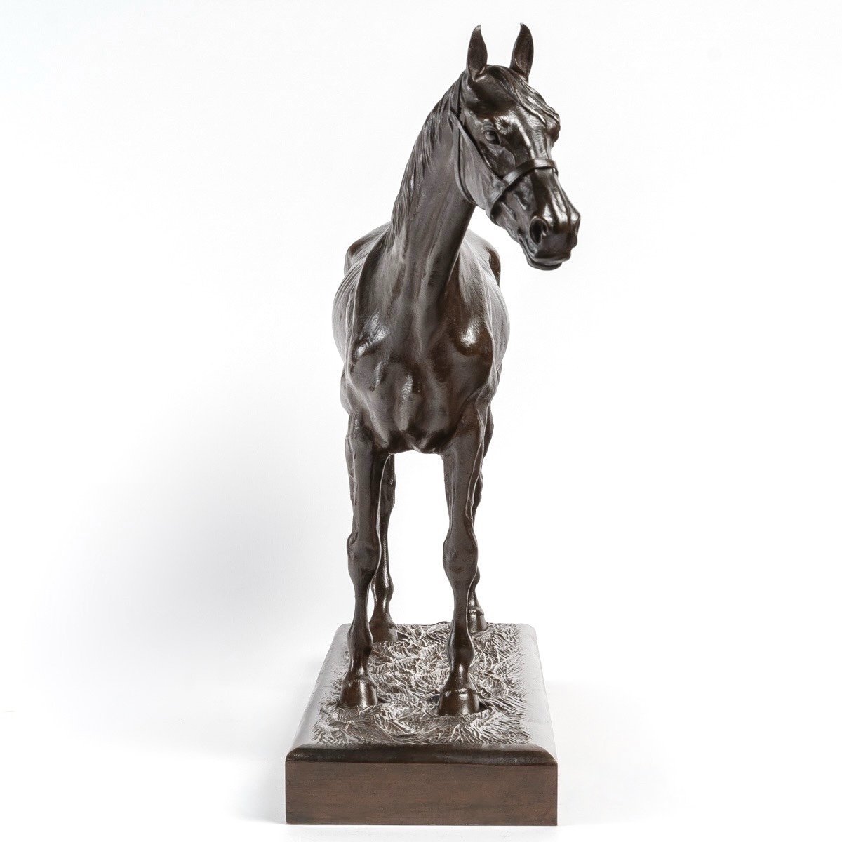 Sculpture - Racehorse , Henri De Vains (1851-1909) - Bronze -photo-3