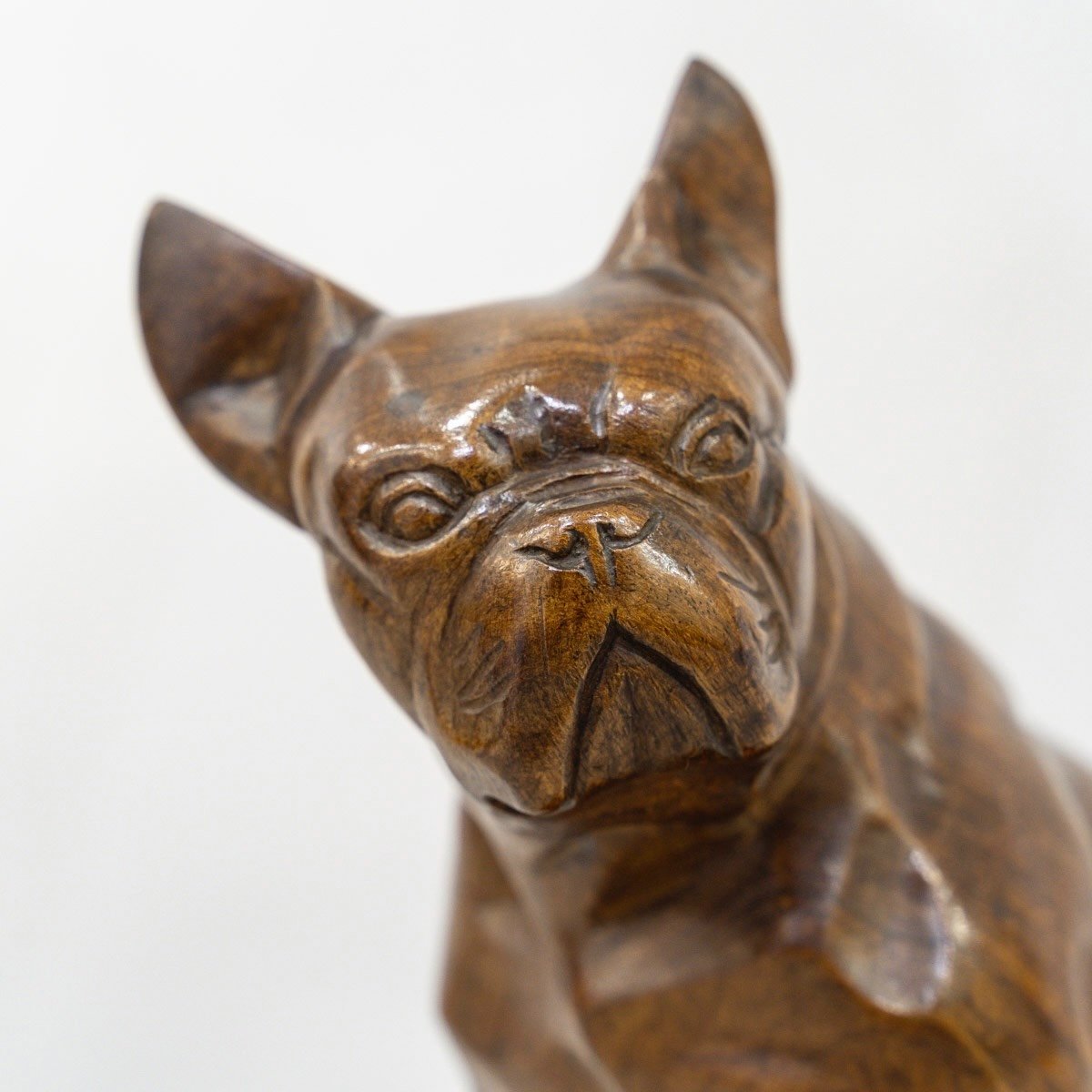 Sculpture - Le Bouledogue , Louis Henri Nicot (1878-1944) - Bois-photo-4