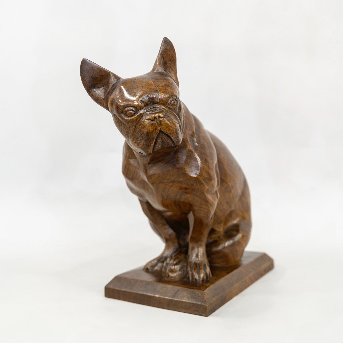 Sculpture - Le Bouledogue , Louis Henri Nicot (1878-1944) - Bois-photo-2