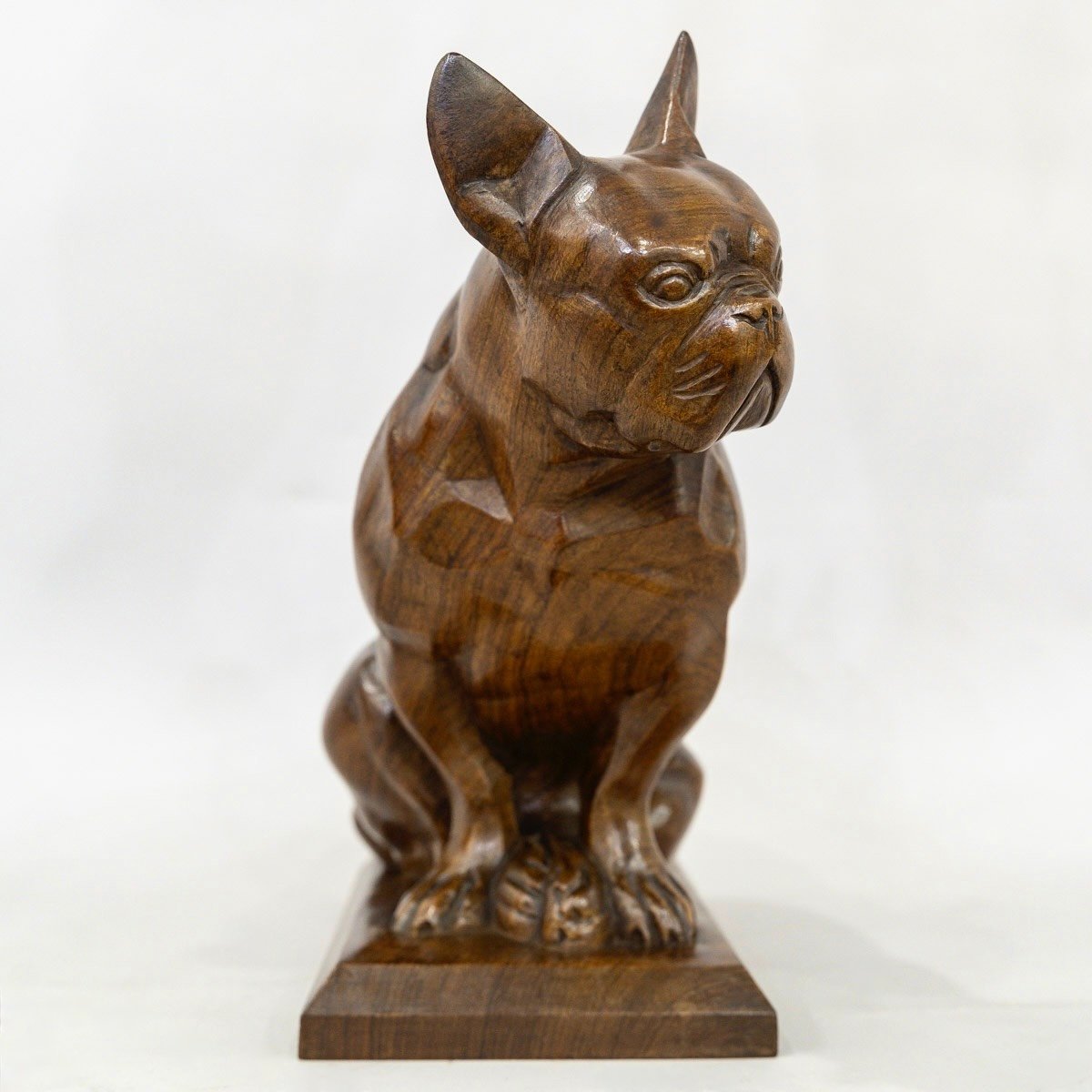 Sculpture - Le Bouledogue , Louis Henri Nicot (1878-1944) - Bois-photo-3