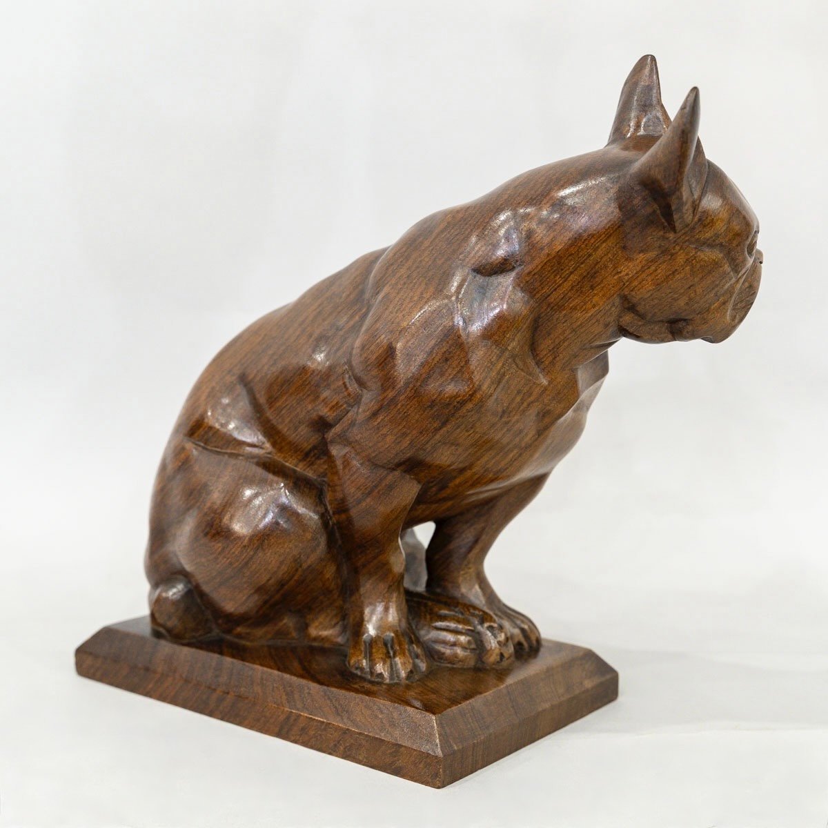 Sculpture - Le Bouledogue , Louis Henri Nicot (1878-1944) - Bois-photo-1