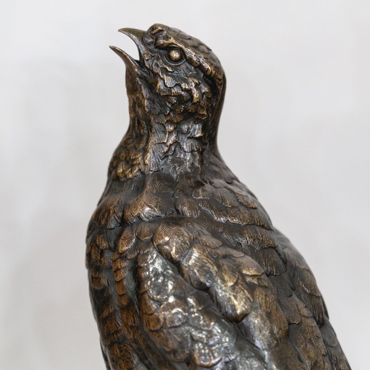 Sculpture - The Partridge , Alfred Dubucand (1828 - 1894) - Bronze -photo-3