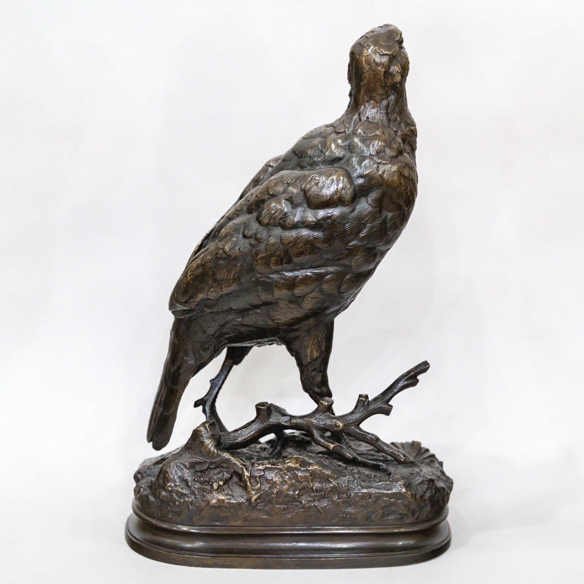 Sculpture - The Partridge , Alfred Dubucand (1828 - 1894) - Bronze -photo-4