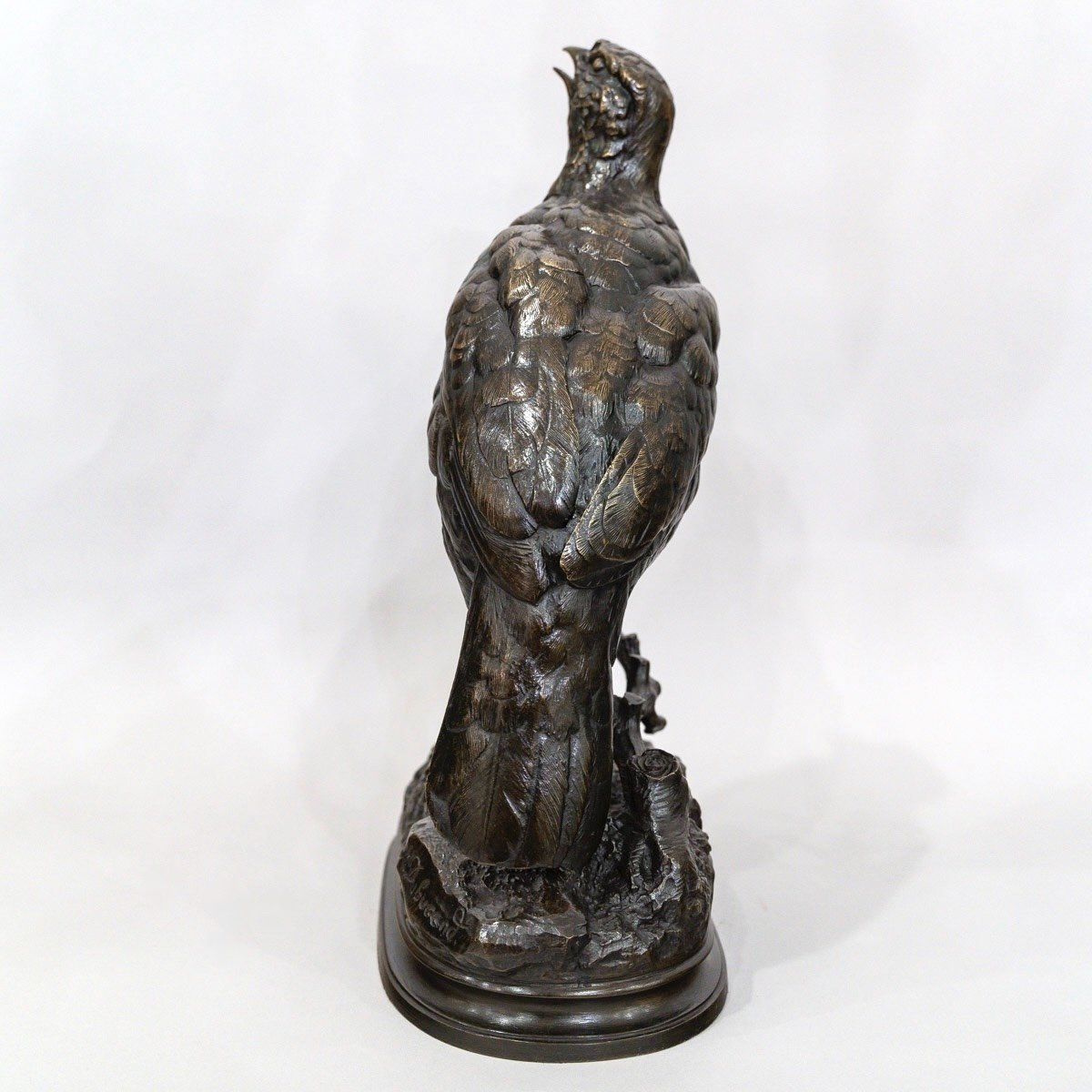 Sculpture - The Partridge , Alfred Dubucand (1828 - 1894) - Bronze -photo-1