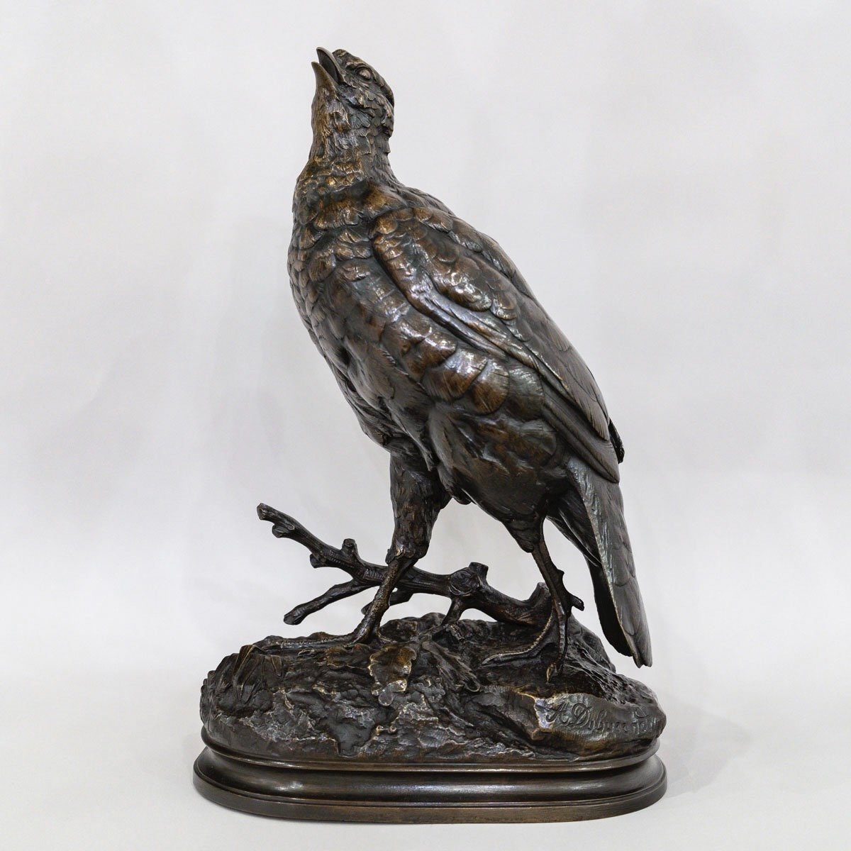 Sculpture - The Partridge , Alfred Dubucand (1828 - 1894) - Bronze 