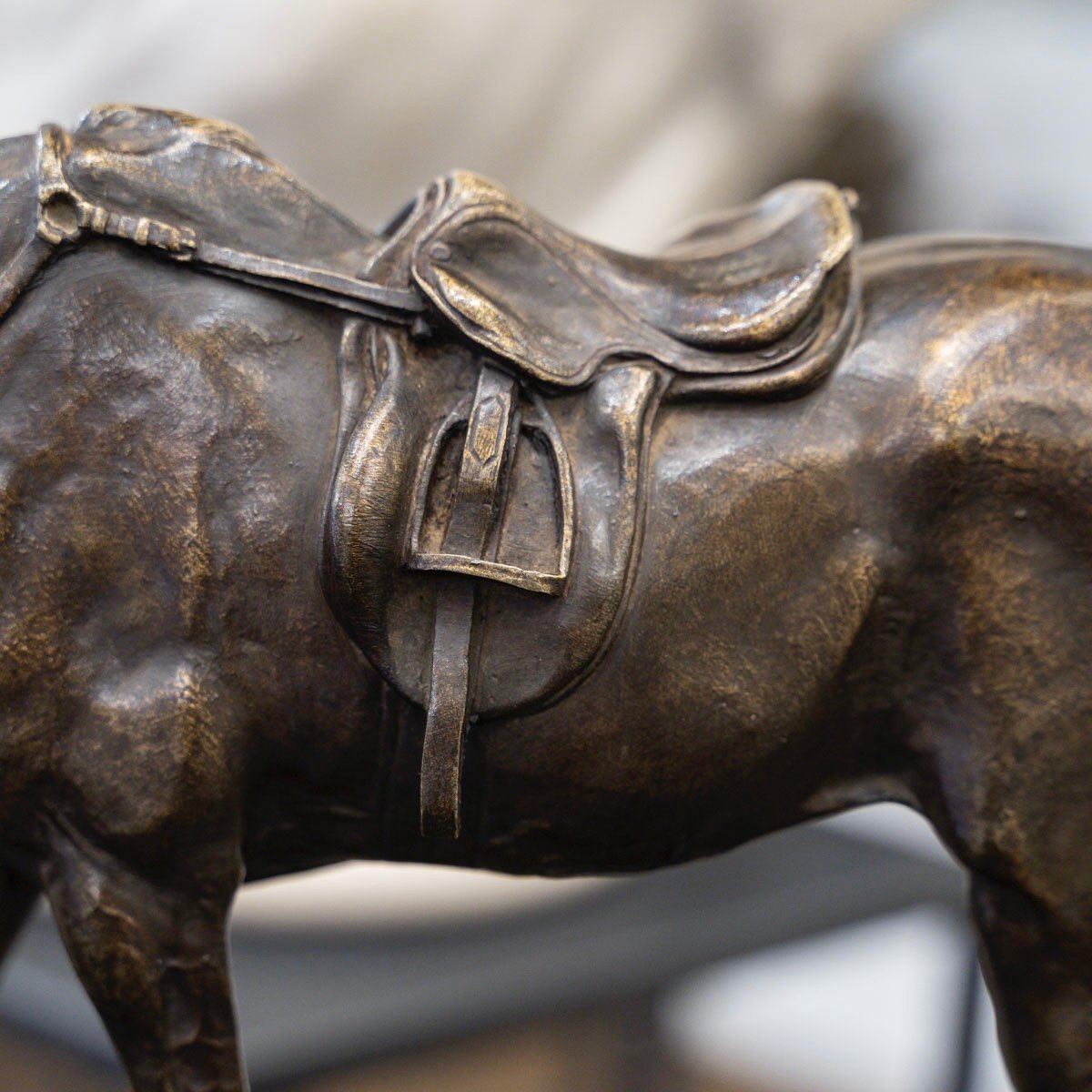 Groupe En Bronze " Jument à L’ Écurie Jouant Avec Un Chien " , Pierre - Jules Mêne (1810-1879)-photo-3