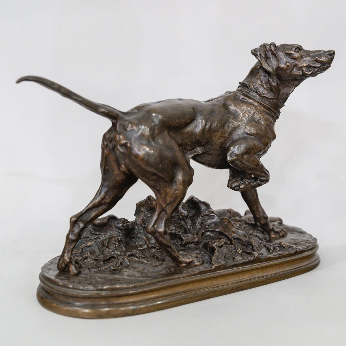 Sculpture - Marly Pointer Dog , Pierre - Jules Mêne (1810-1879) - Bronze-photo-3