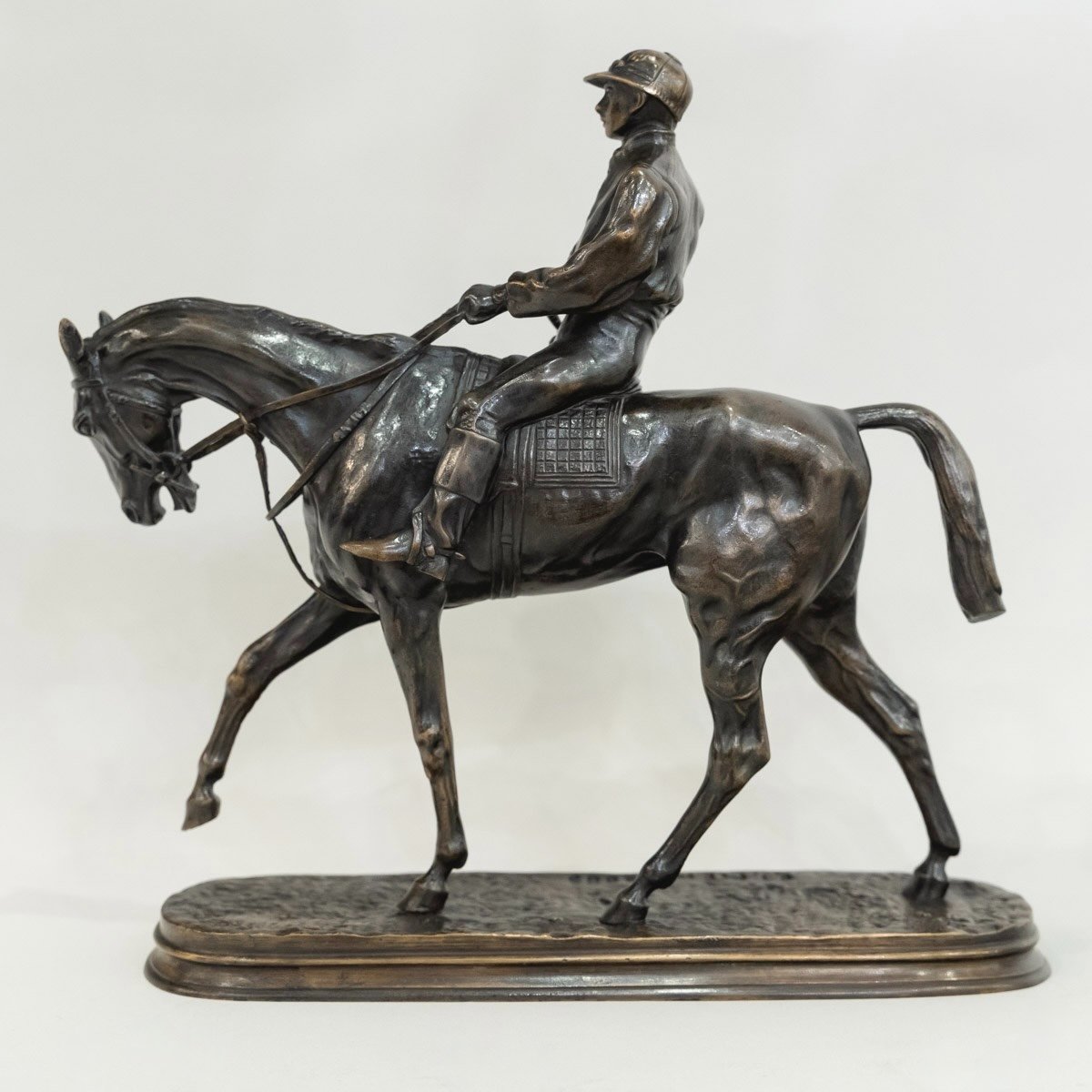 Sculpture - Jockey On Horse No. 2 , Pierre - Jules Mêne (1810-1879)-photo-4