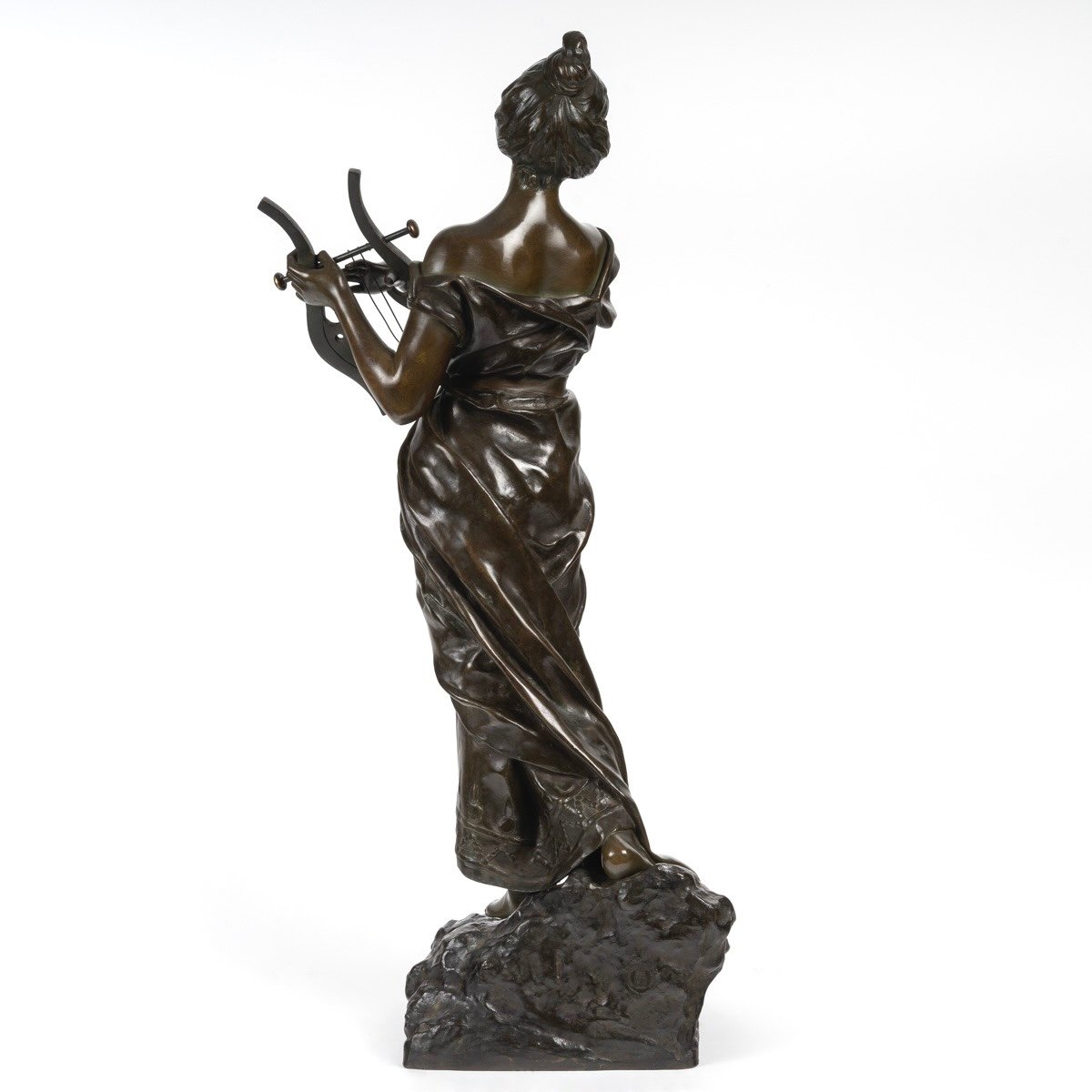 Sculpture - Sapho , Emmanuel Villanis (1858-1914) - Bronze-photo-3