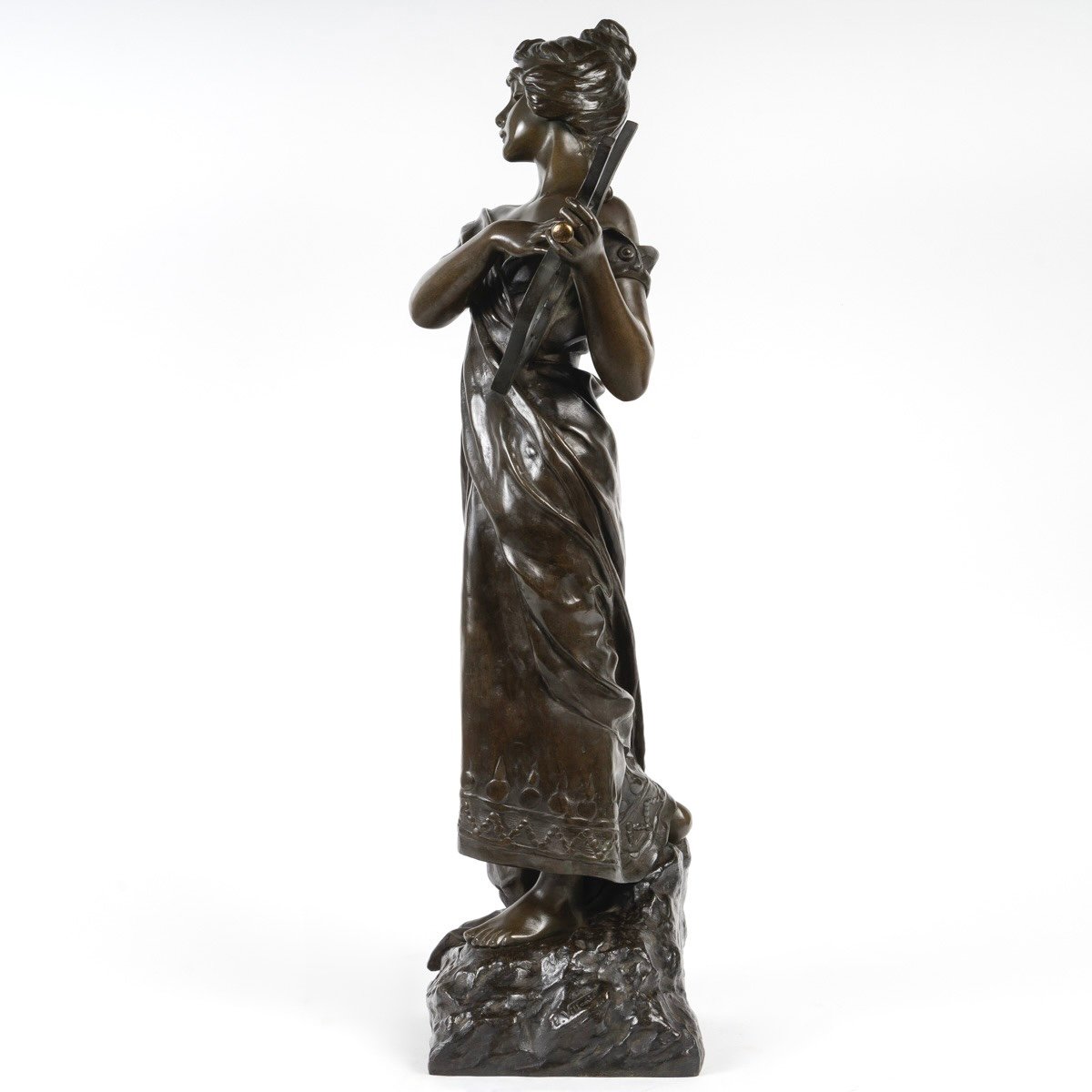 Sculpture - Sapho , Emmanuel Villanis (1858-1914) - Bronze-photo-2