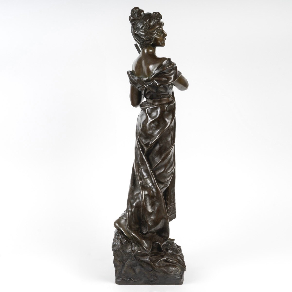 Sculpture - Sapho , Emmanuel Villanis (1858-1914) - Bronze-photo-4