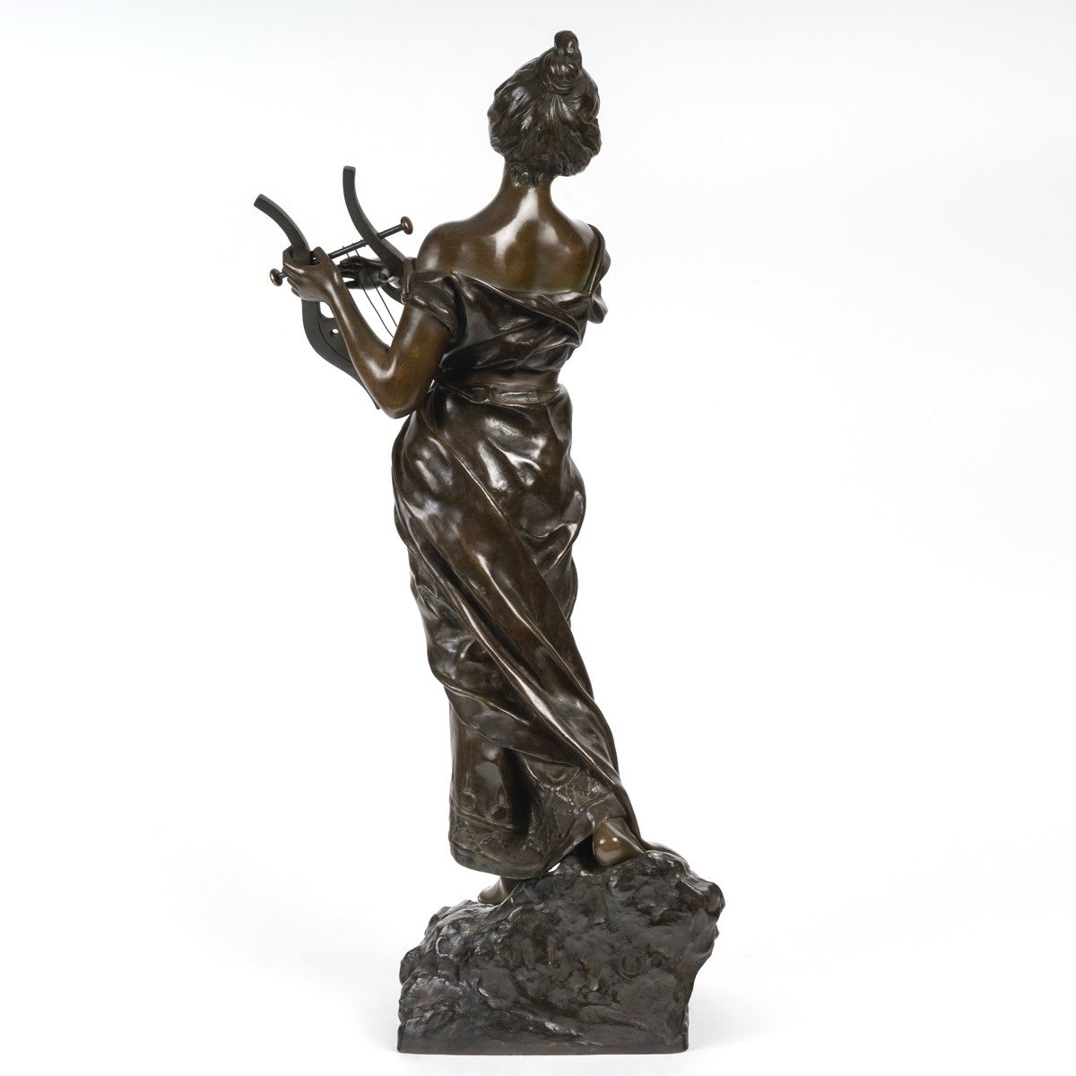 Sculpture - Sapho , Emmanuel Villanis (1858-1914) - Bronze-photo-4