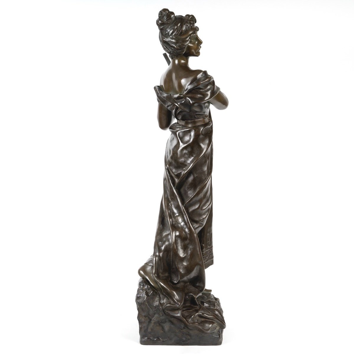 Sculpture - Sapho , Emmanuel Villanis (1858-1914) - Bronze-photo-1