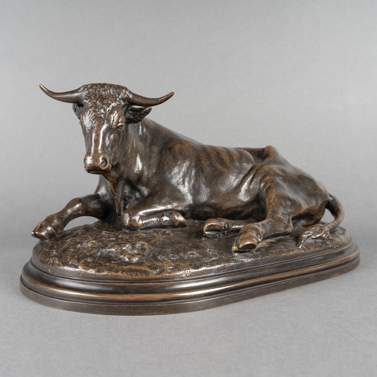 Sculpture  - Boeuf Couché , Rosa Bonheur (1822-1899) - Bronze-photo-2