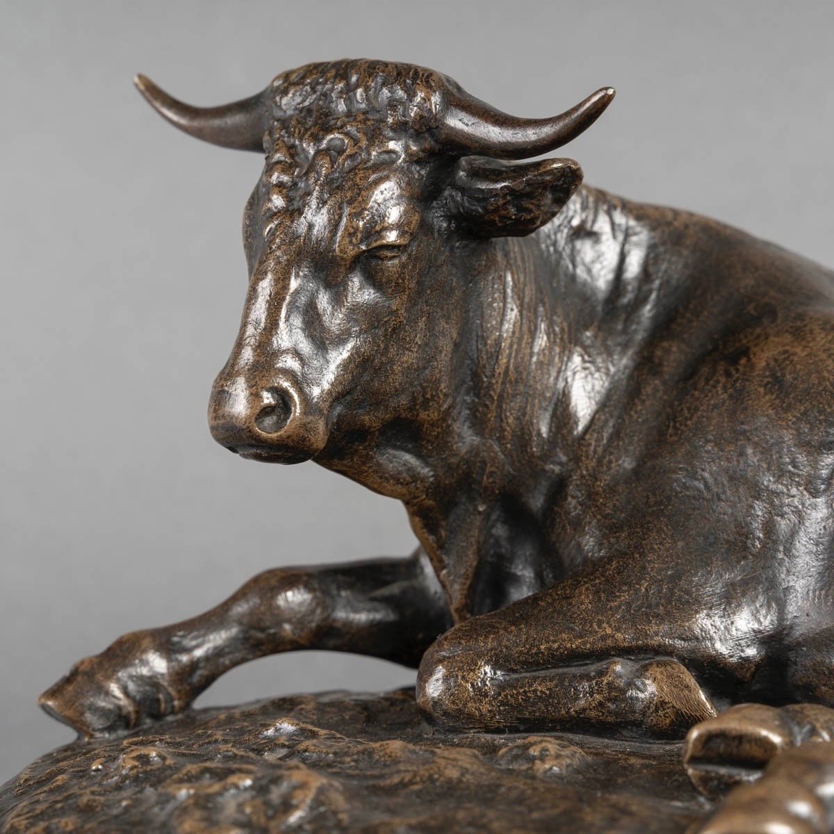 Sculpture  - Boeuf Couché , Rosa Bonheur (1822-1899) - Bronze-photo-4