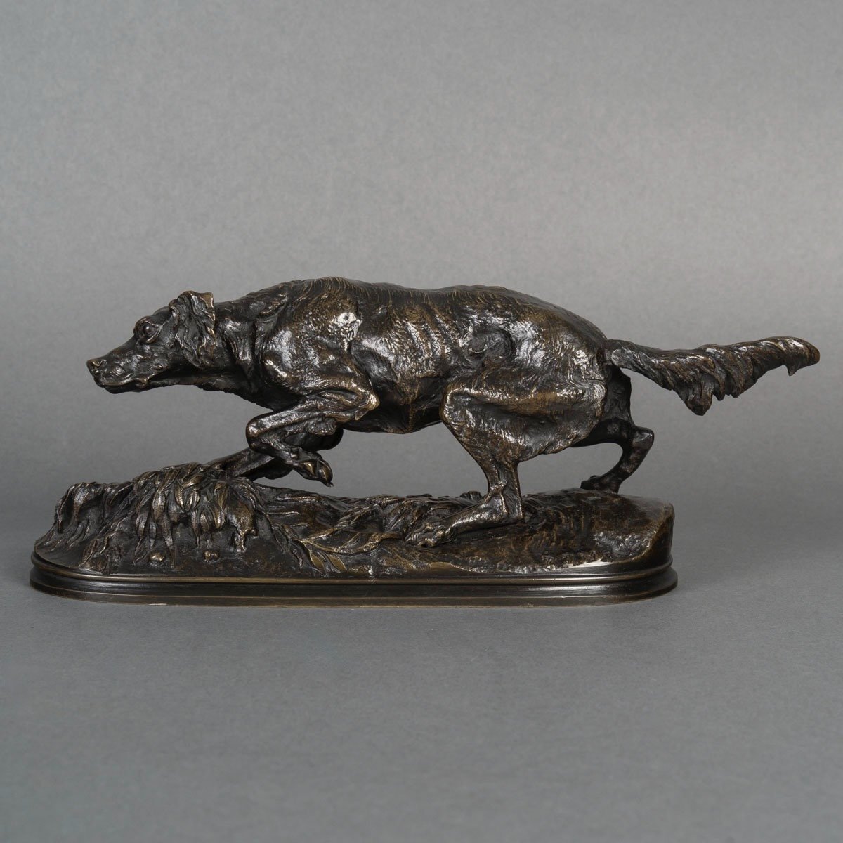 Sculpture - Chien Épagneul (Sultan) , Pierre – Jules Mêne (1810-1879) - Bronze-photo-2