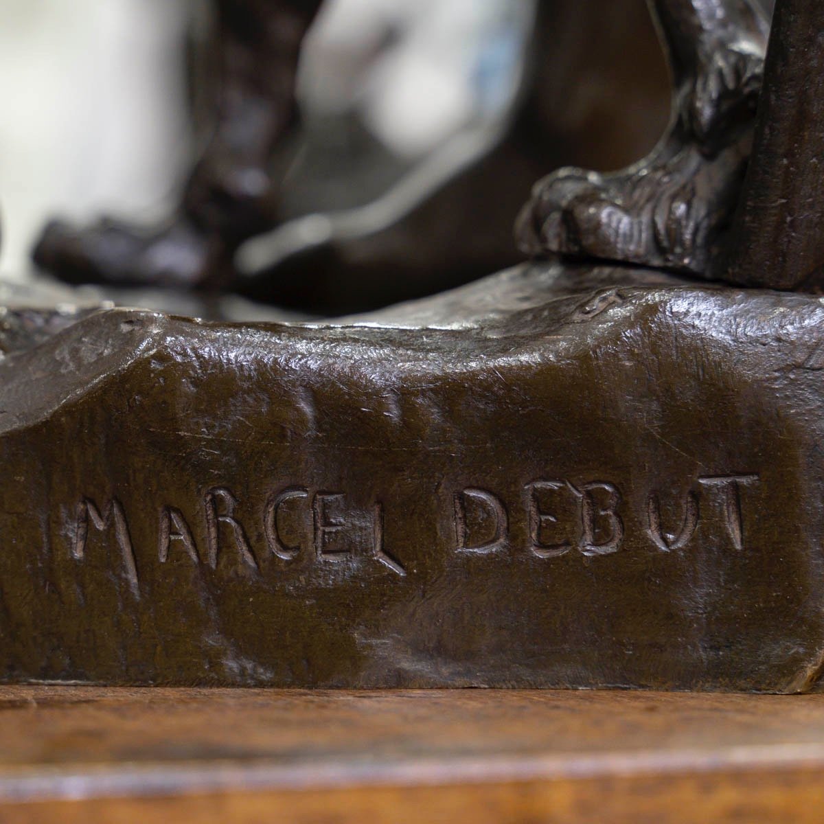 Sculpture - Le Chasseur Gaulois , Marcel Debut (1865-1933) - Bronze-photo-8