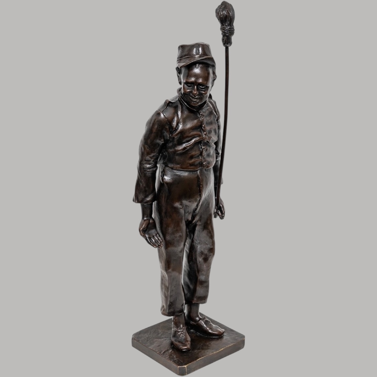 Sculpture - The Soldier , Leopold Eugene Kampf (1822-1893) - Bronze-photo-2