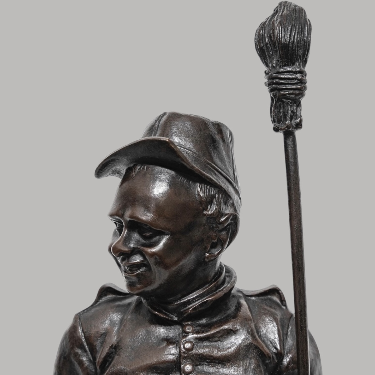 Sculpture - Le Soldat , Léopold Eugène Kampf (1822-1893) - Bronze-photo-4