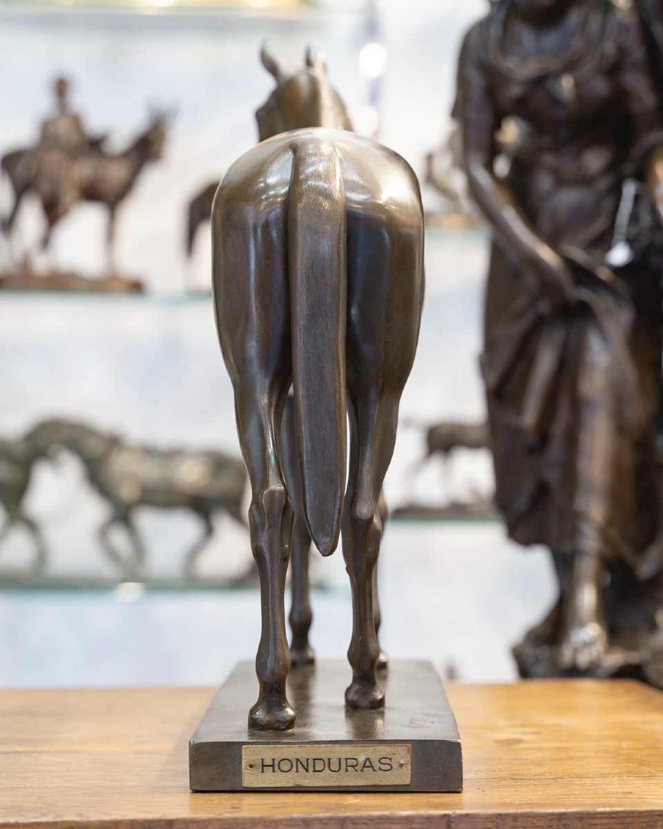 Sculpture - Cheval "Honduras"  , Willem Krieger (1877-1945) - Bronze-photo-4